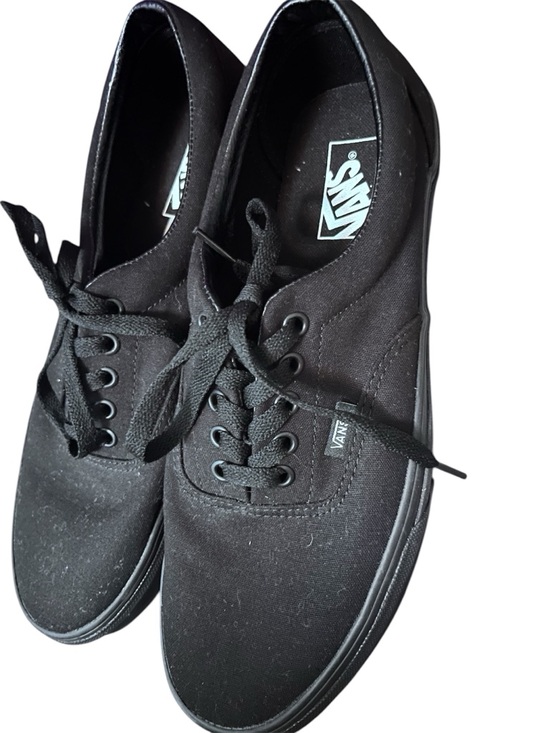 Vans Other - Vans Black Low-Top Canvas Sneakers